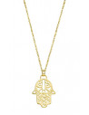collar de la mano de fátima en plata chapado en oro Lotus LP1849-1/2