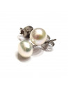 Pendientes de perlas cultivadas en plata de primera ley 925