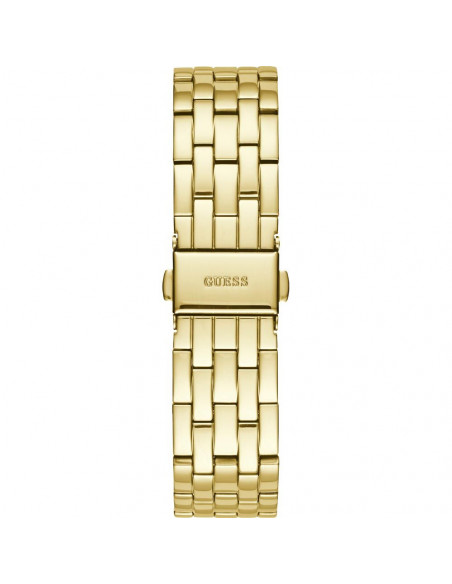 Reloj Guess Spritz W1235L2, en acero dorado con cristales. Cuarzo, Calendario, WR50 vista cierre
