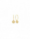 Pendientes Guess 40mm Hoops & 20mm coin YG UBE70032