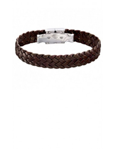Pulsera Style men basic en cuero y acero LS1206-2/2 - Ses nines