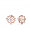Pendientes Guess Stella G en rosado con forma redonda y cristales Swarovski® UBE28016