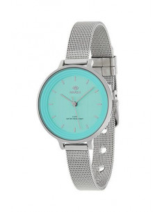 Reloj Marea B41198/3 para mujer de 30mm con correa de malla y dial azul turquesa, sumergible 30m