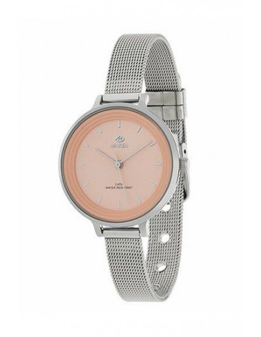 Reloj Marea B41198/9 para mujer de 30mm con correa de malla y dial rosa salmón, sumergible 30m