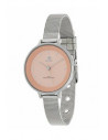 Reloj Marea B41198/9 para mujer de 30mm con correa de malla y dial rosa salmón, sumergible 30m