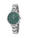 Reloj Marea para mujer B41239/6 Trendy en acero de 32mm con dial de cristales verdes, sumergible a 30m. ‎