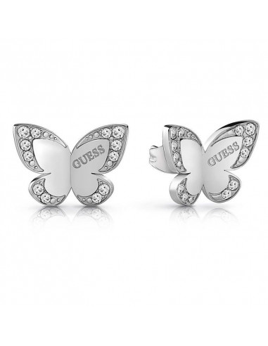 Pendientes Guess Love butterfly UBE78010 plateados