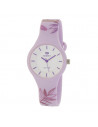 Reloj Marea B35325/45 para mujer Bloom con motivos florales en lila con dial blanco. WR100.