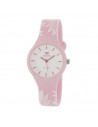 Reloj Marea B35325/40 para mujer Bloom con motivos florales en rosa y blanco con dial blanco. WR100.