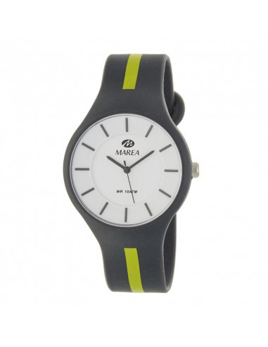 Reloj Marea B35324/12 para hombre Colors, en gris/verde pistacho y dial blanco. Mecanismo de cuarzo,  WR100.