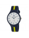 Reloj Marea B35324/14 para hombre Colors, en azul marino/amarillo y dial blanco. Mecanismo de cuarzo,  WR100.