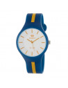 Reloj Marea B35324/15 para hombre Colors, en azul/naranja y dial blanco. Mecanismo de cuarzo,