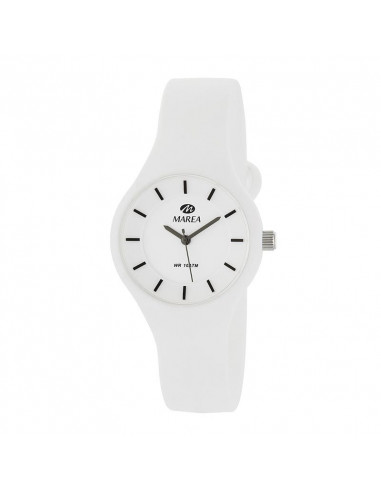 Reloj Marea B35325/2 para mujer Colors, en blanco y dial blanco. Mecanismo de cuarzo,  WR100