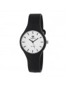 Reloj Marea B35325/1 para mujer Colors, en negro y dial blanco. Mecanismo de cuarzo,  WR100.