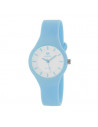Reloj Marea B35325/3 para mujer Colors, en azul claro y dial blanco. Mecanismo de cuarzo,  WR100.