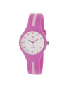 Reloj Marea B35325/13 para mujer Playground en rosa con línea rosa claro y dial blanco. WR100.